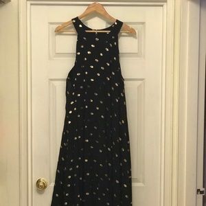 Ladies dress size 2X, flowing black and gold dress